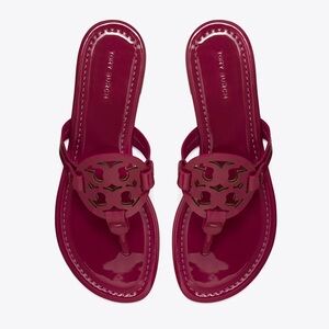 Tory Burch Dark Red Miller Patent Sandal – Size 7